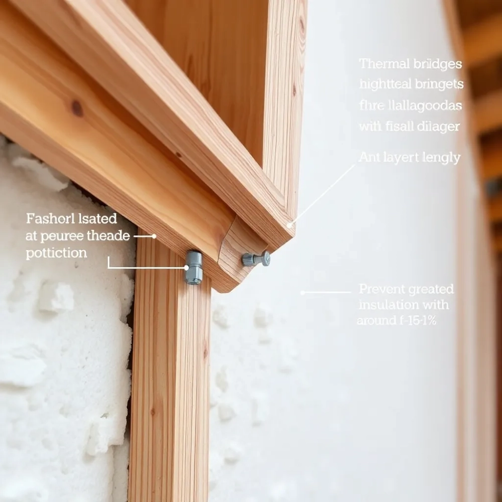 Mocowanie belki do ściany z ociepleniem