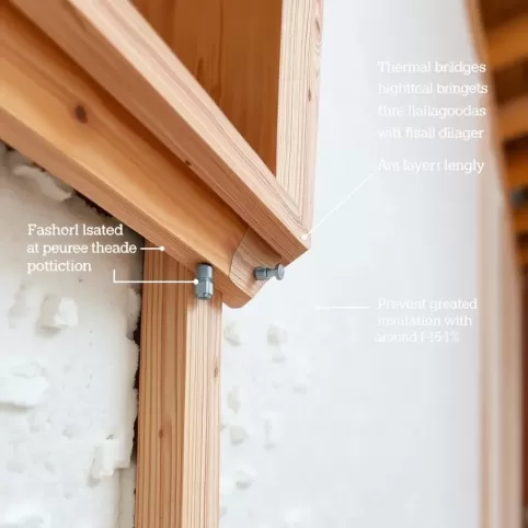 Mocowanie belki do ściany z ociepleniem