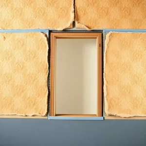 montaż drzwi w warstwie ocieplenia